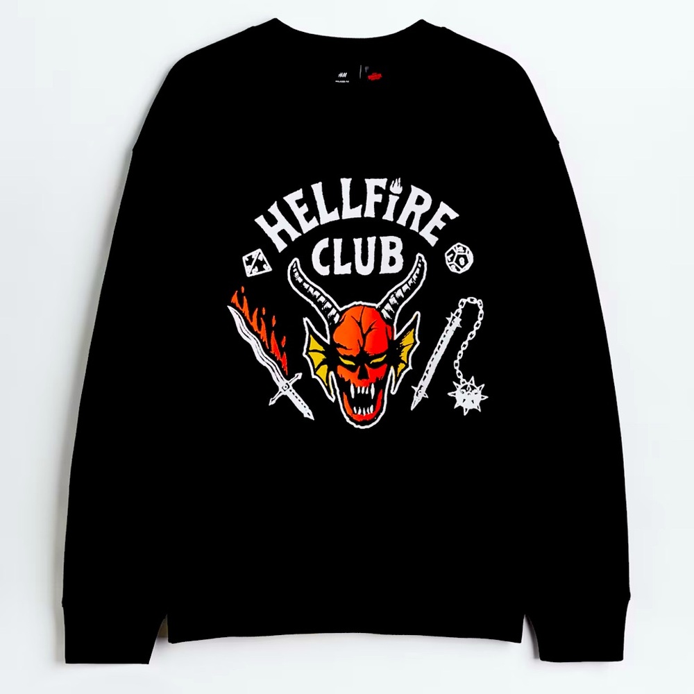 Euc Stranger Things “Hellfire Club” Pullover Size… - image 1